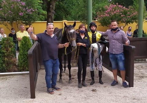 ITALIA. Merano, Beau Sanois e Alessio Pollioni grandi protagonisti nel Raiffeisenkasse Tirol test gran siepi, ‘fato’ e classe per battere il frettoloso Live Your Life autore di uno strepitoso rientro, terzo il compagno di colori Mensch. Roncal esordio ok fra i tre anni