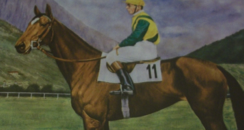 ITALIA. Creme Anglaise, il ricordo di una meravigliosa campionessa che a 4 anni (1965) interpretata dal mitico Nello Coccia, vinse il Merano battendo il francese Cresus, fu il primo successo per un portacolori locale, Paul Trenkwalder